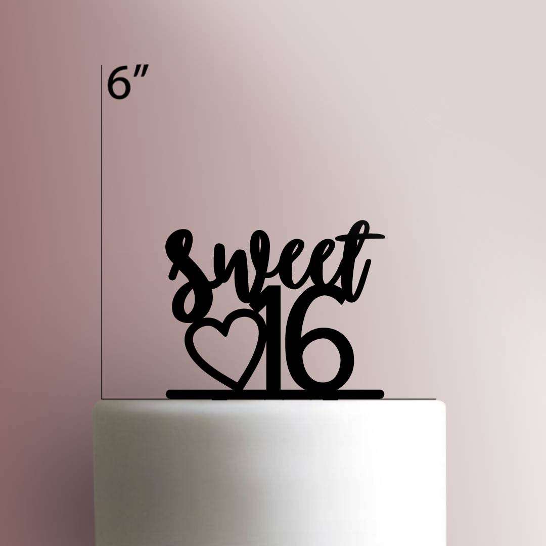 Sweet 16- Acrylic Cake Topper