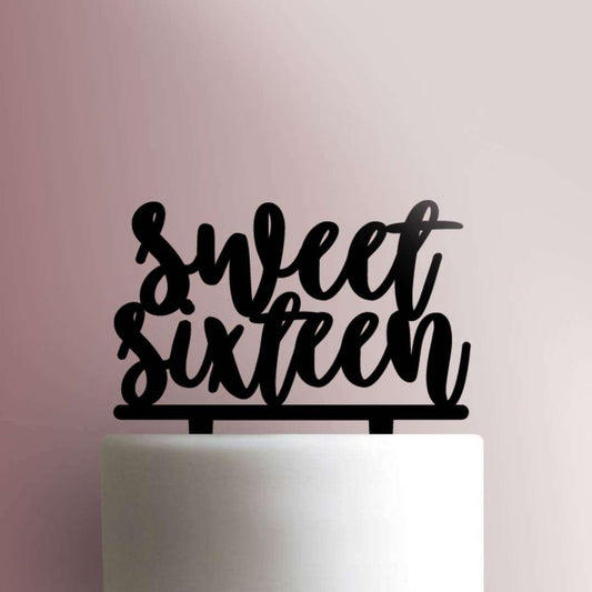 Sweet Sixteen- Acrylic Cake Topper