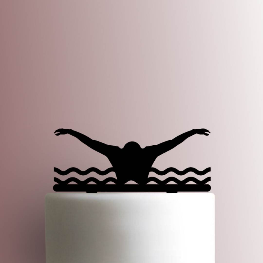 Swimmer- Acrylic Cake Topper