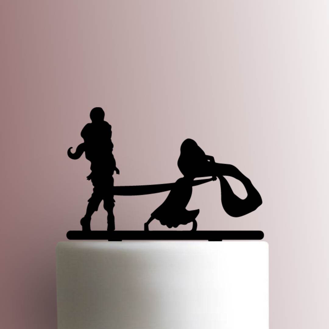 Tangled ? Eugene and Rapunzel - Acrylic Cake Topper
