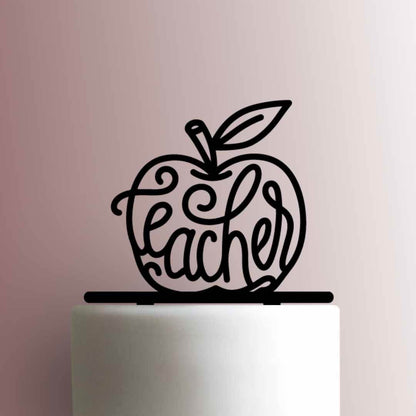 Teacher Apple - Acrylic Cake Topper