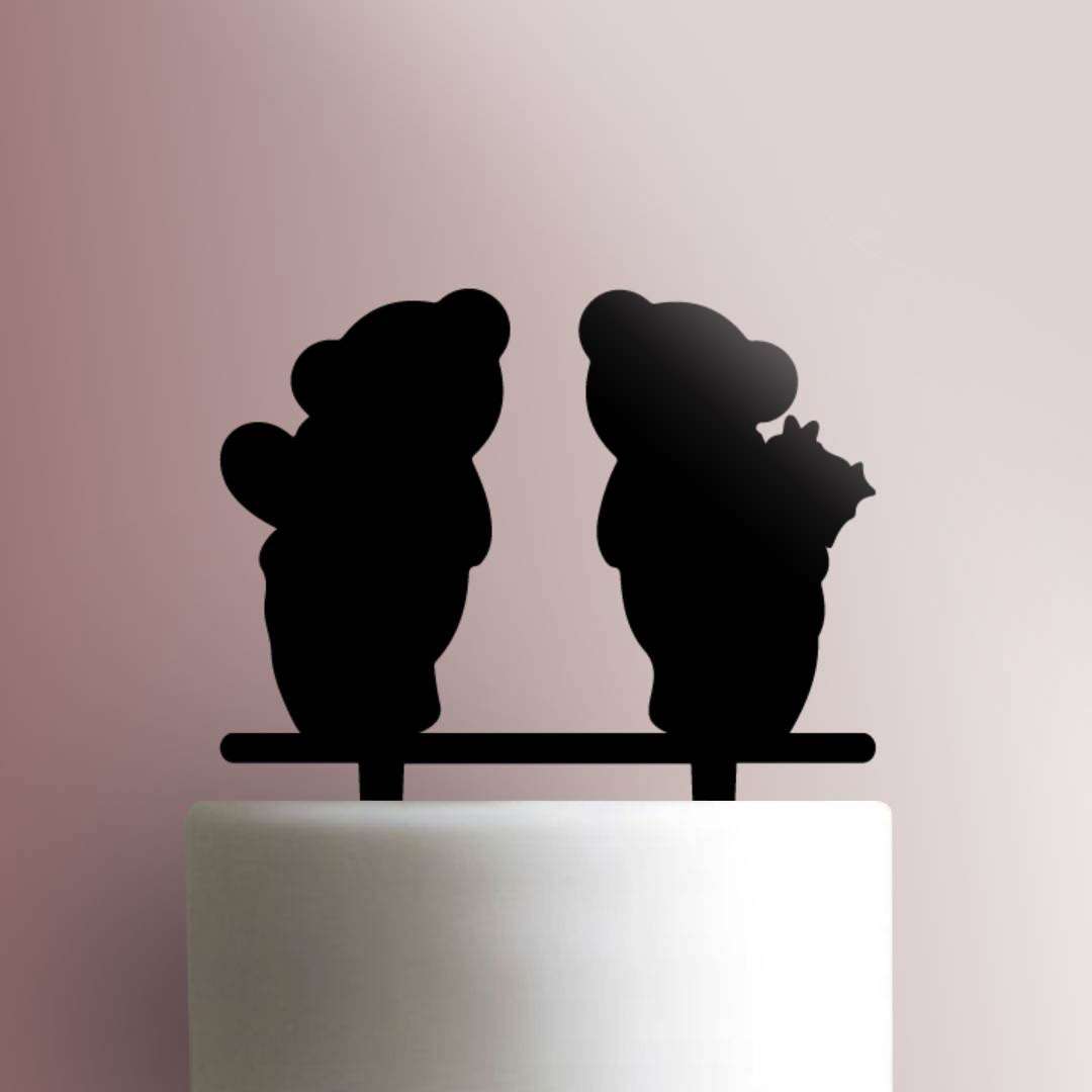 Teddybear Valentines- Acrylic Cake Topper