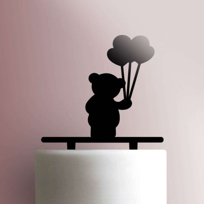 Teddybear with Balloons- Acrylic Cake Topper