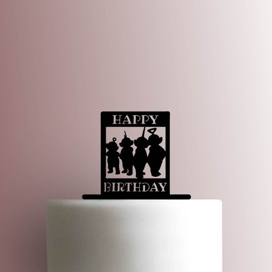 Teletubbies Happy Birthday - Acrylic Cake Topper