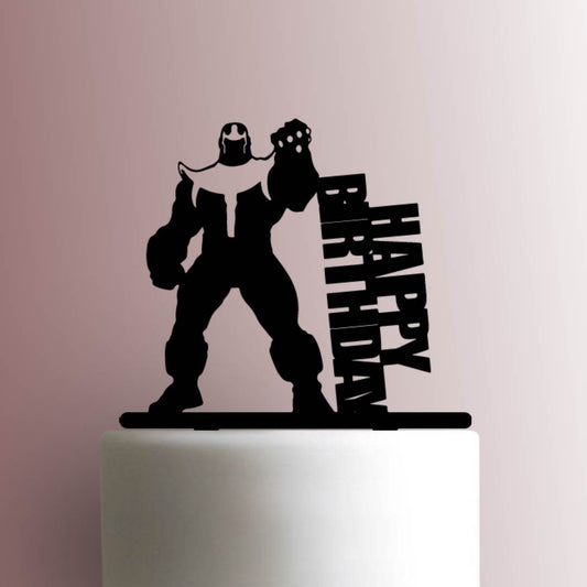 Thanos Happy Birthday - Acrylic Cake Topper