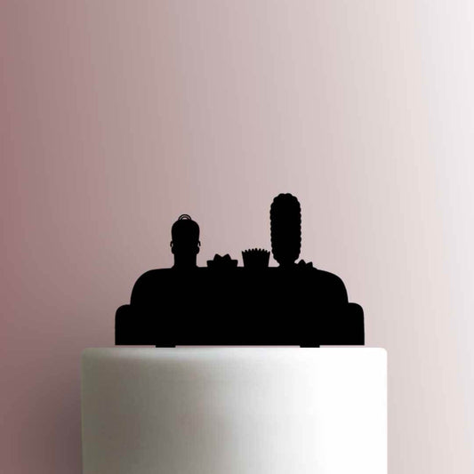 The Simpson Family on Couch - Acrylic Cake Topper