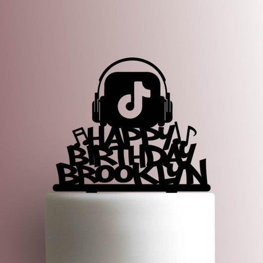 Tik Tok Happy Birthday 225-A40- Acrylic Cake Topper