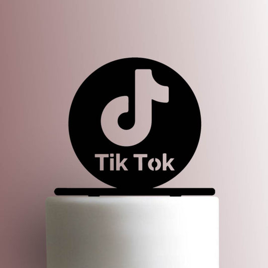 Tik Tok Logo - Acrylic Cake Topper