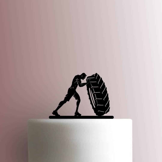 Tire Lifting Exercise - Acrylic Cake Topper
