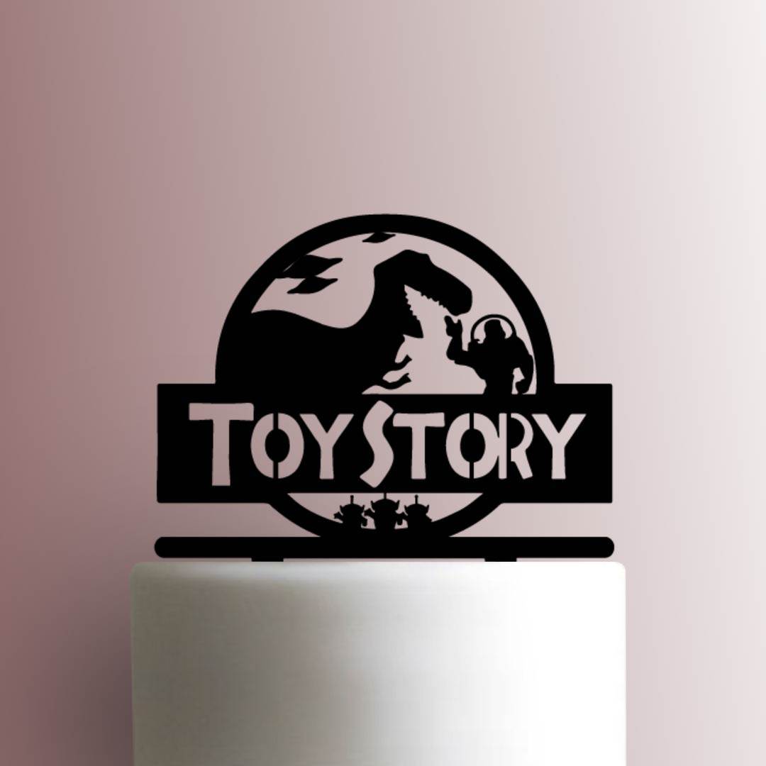 Toy Story ? Jurassic Park Logo - Acrylic Cake Topper