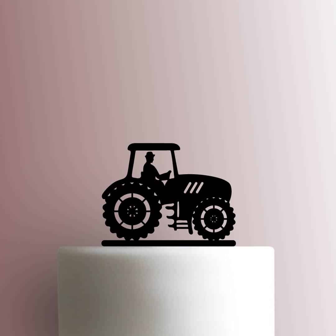 Tractor - Acrylic Cake Topper