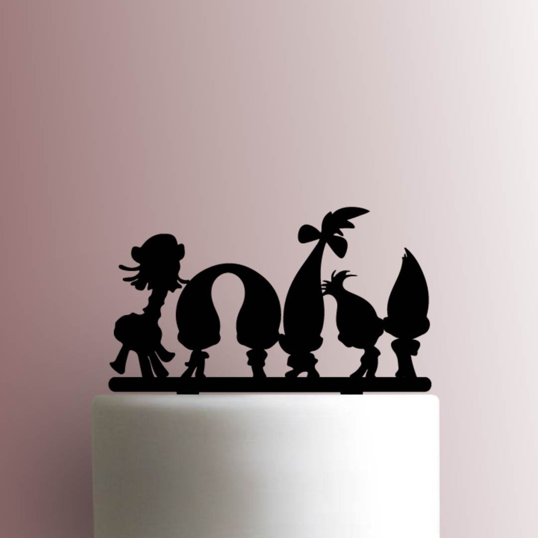 Trolls Gang - Acrylic Cake Topper