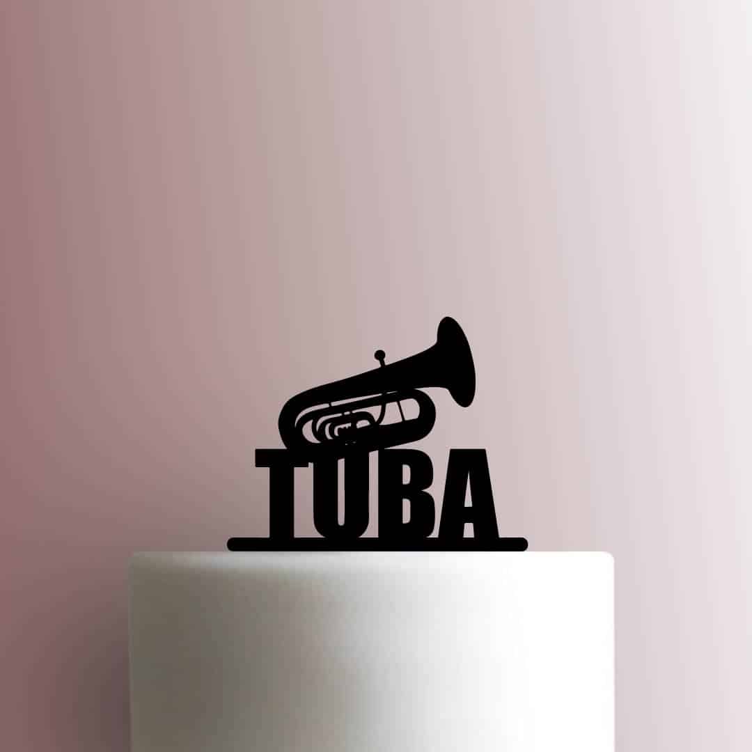 Tuba - Acrylic Cake Topper