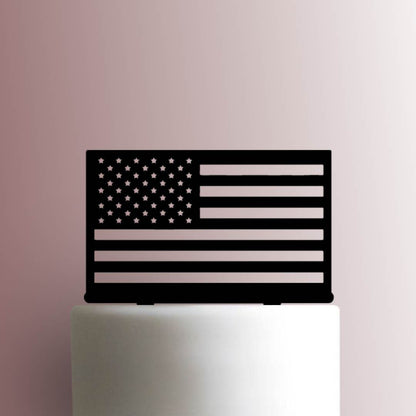 USA American Flag - Acrylic Cake Topper
