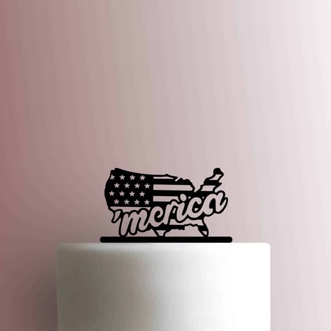 USA Merica - Acrylic Cake Topper