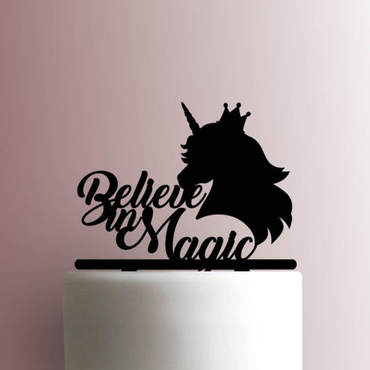 Unicorn Believe in Magic - Acrylic Cake Topper