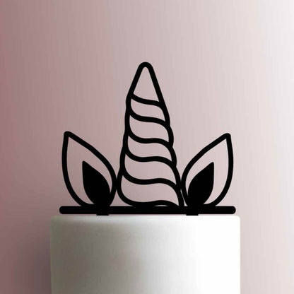 Unicorn Horn and Ears - Acrylic Cake Topper