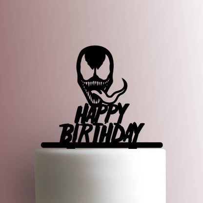 Venom Happy Birthday - Acrylic Cake Topper