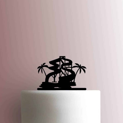 Water Park Water Slides - Acrylic Cake Topper