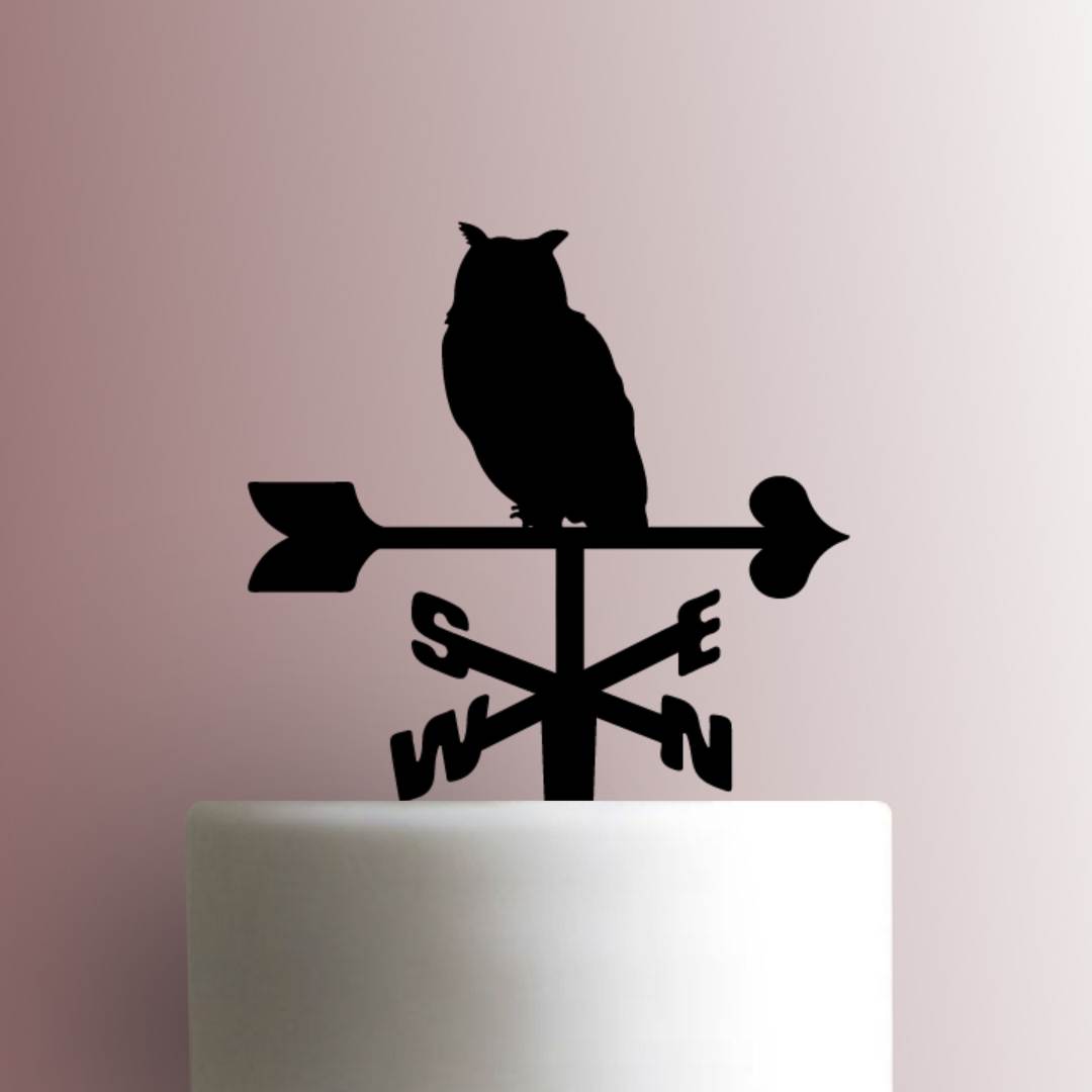 Weather Vane Owl - Acrylic Cake Topper