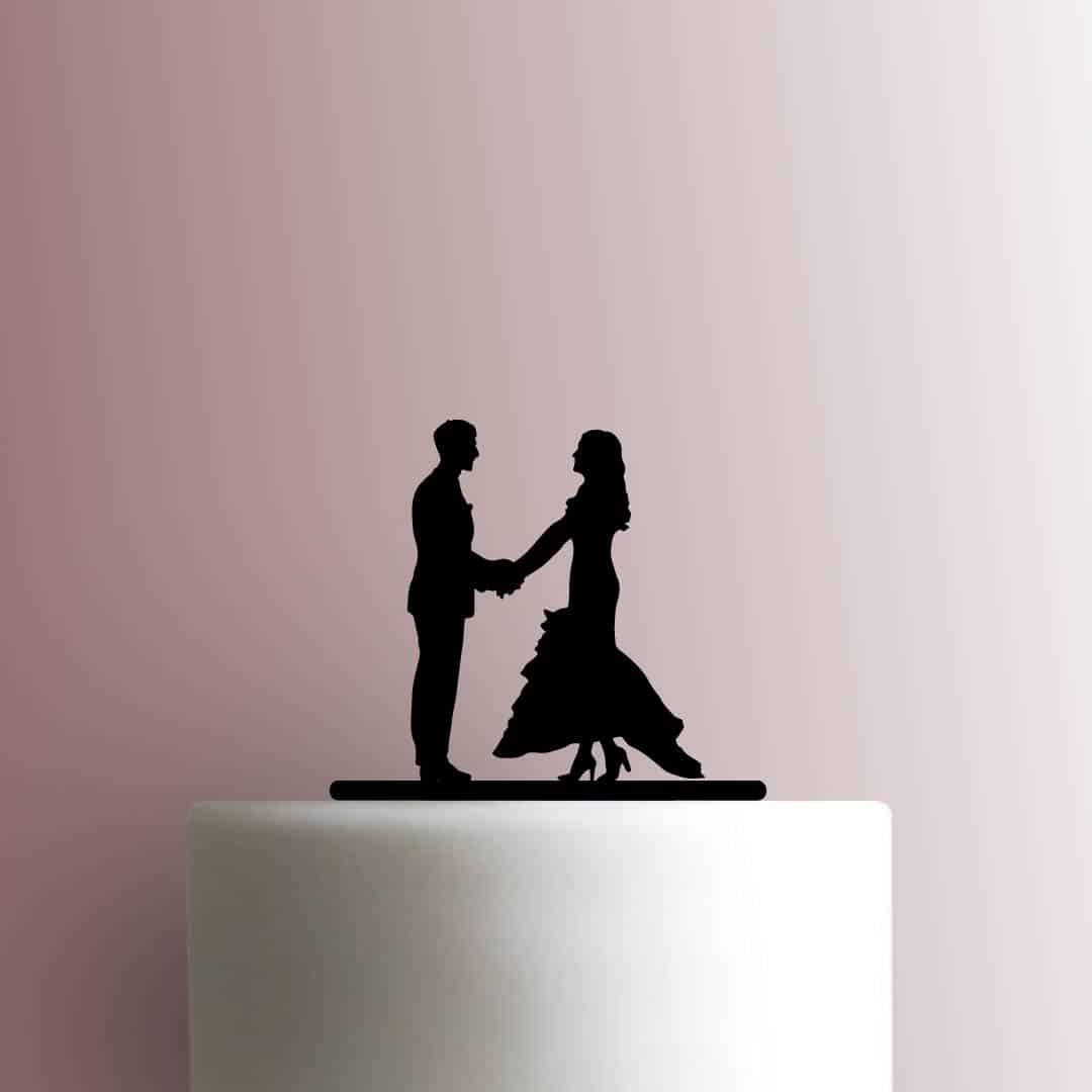 Wedding Bride and Groom - Acrylic Cake Topper