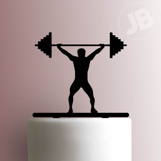 Weightlifter- Acrylic Cake Topper