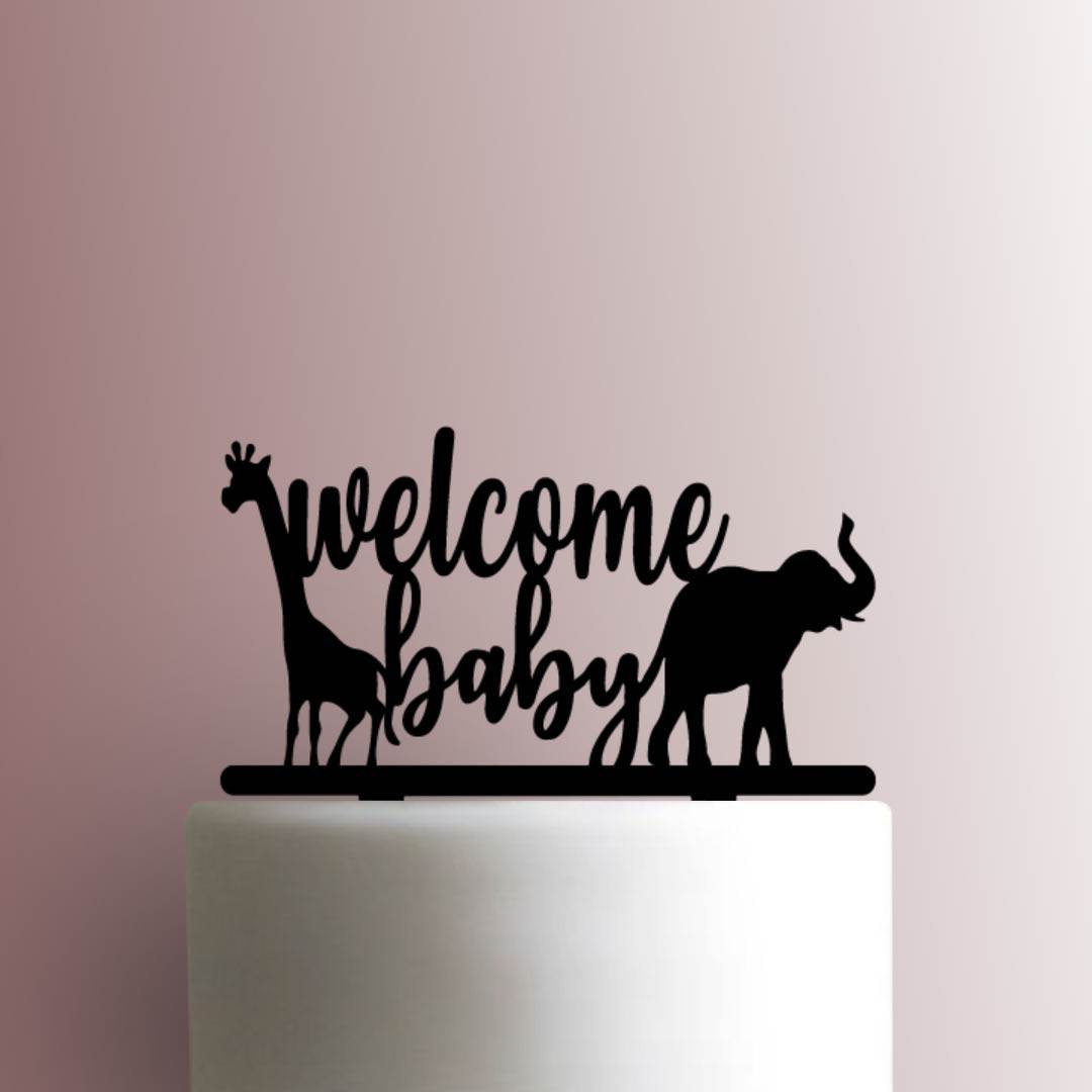Welcome Baby Animals - Acrylic Cake Topper