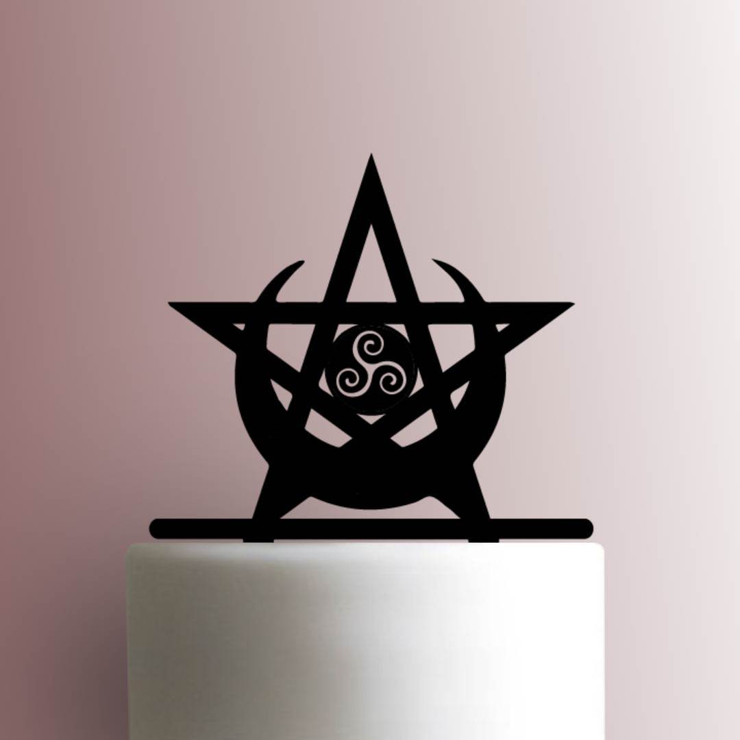 Wiccan Symbols - Acrylic Cake Topper