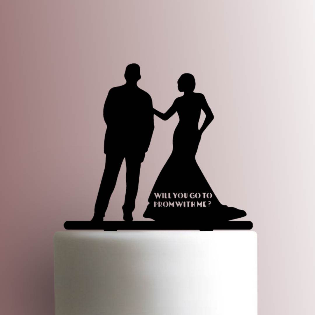 Will You Go To Prom With Me - Acrylic Cake Topper