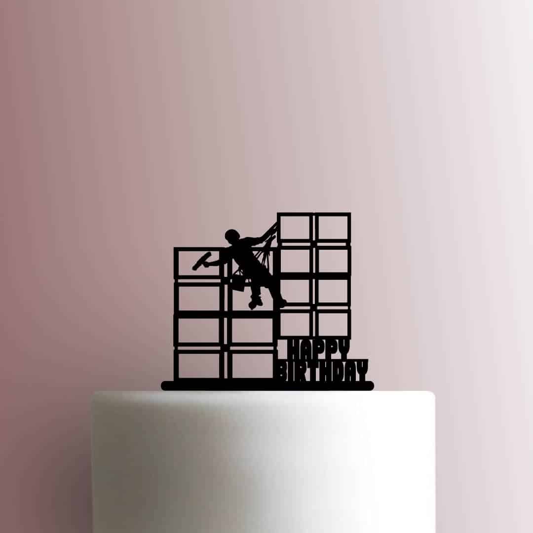 Window Cleaner Happy Birthday - Acrylic Cake Topper