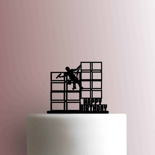 Window Cleaner Happy Birthday - Acrylic Cake Topper