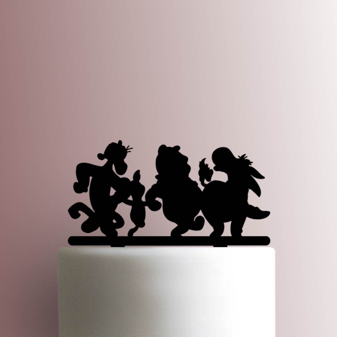 Winnie the Pooh Gang - Acrylic Cake Topper