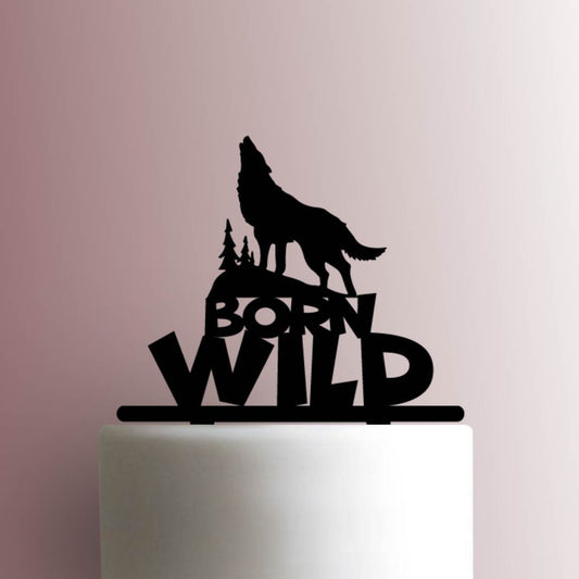 Wolf Born Wild - Acrylic Cake Topper