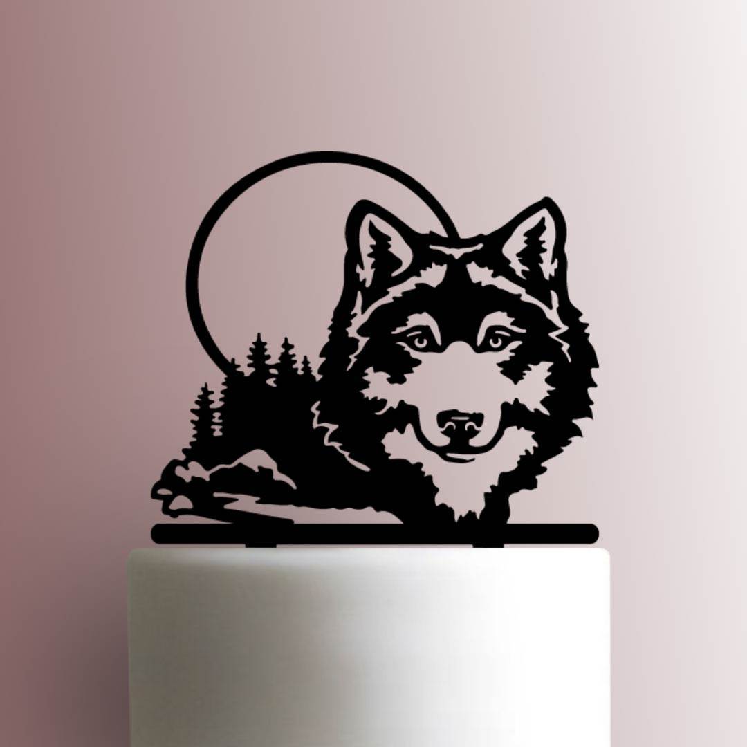 Wolf Forest - Acrylic Cake Topper