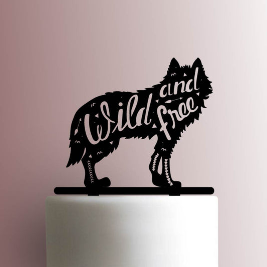 Wolf Wild and Free - Acrylic Cake Topper
