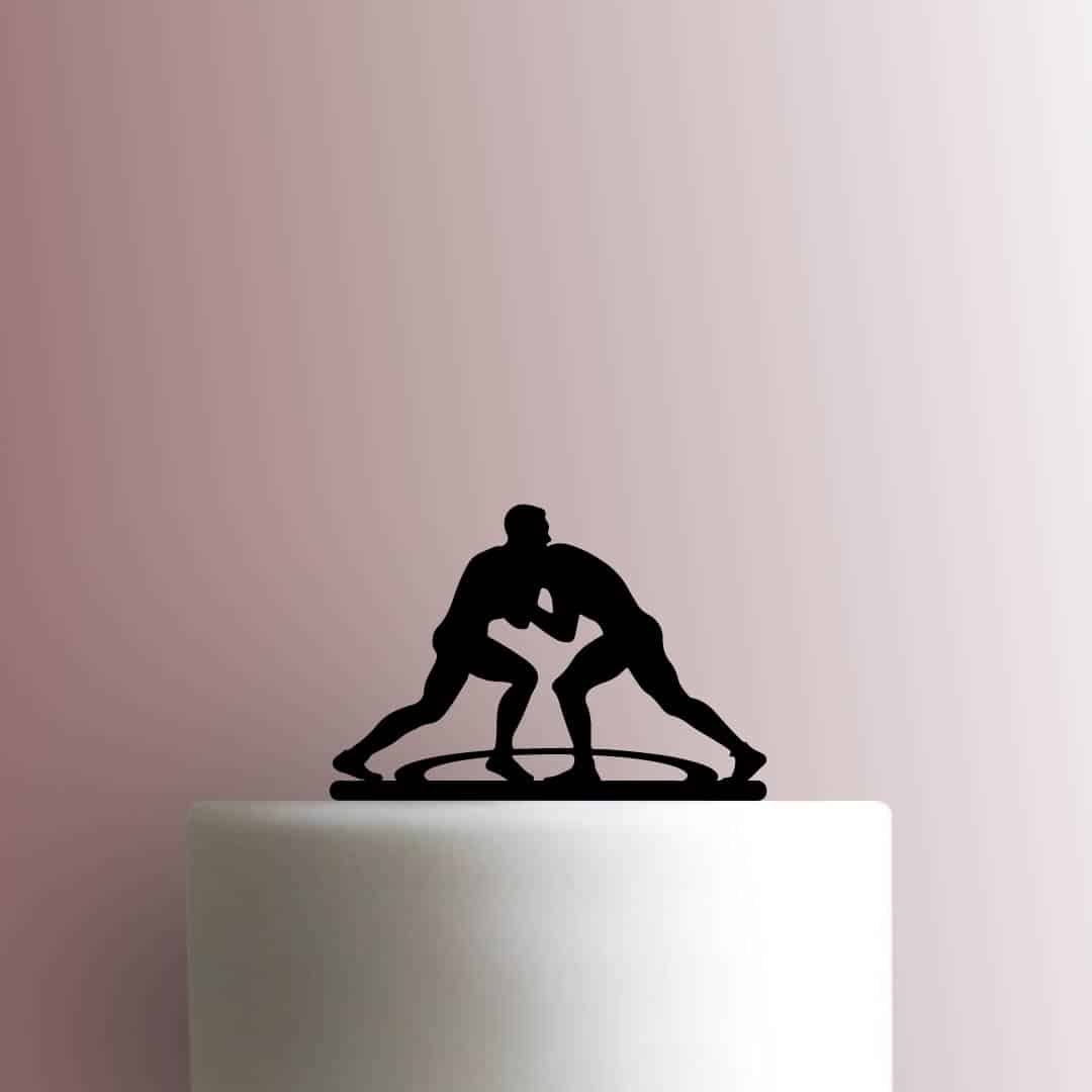 Wrestlers - Acrylic Cake Topper