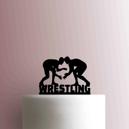 Wrestling - Acrylic Cake Topper