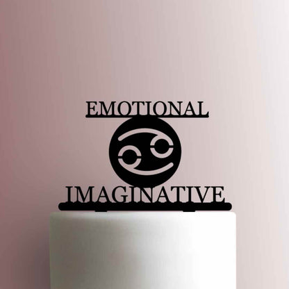 Zodiac ? Cancer Characteristics - Acrylic Cake Topper