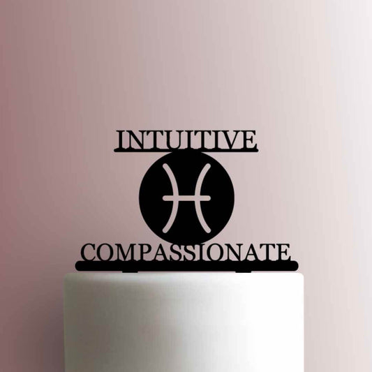 Zodiac ? Pisces Characteristics - Acrylic Cake Topper