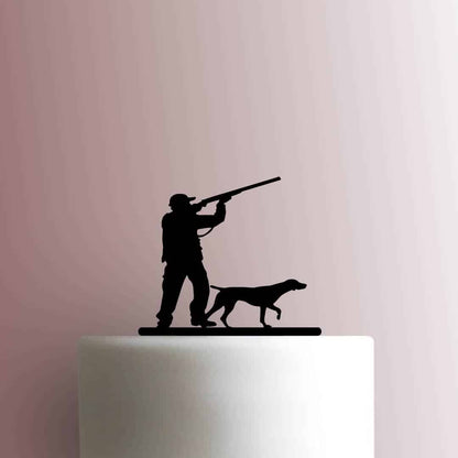 Hunter with Dog - Acrylic Cake Topper