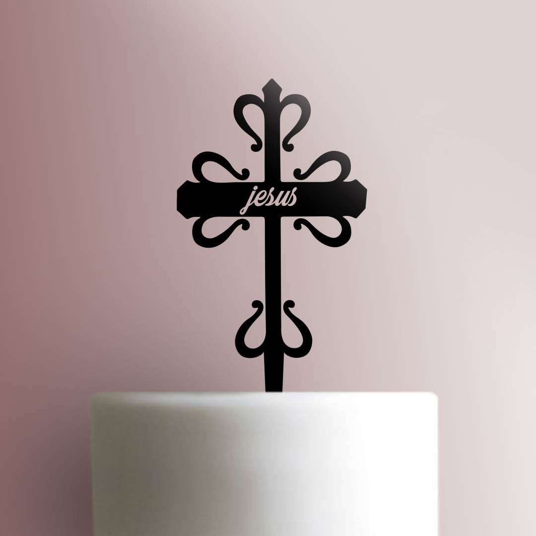 Jesus Cross - Acrylic Cake Topper