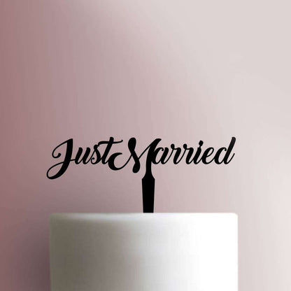 Just Married - Acrylic Cake Topper