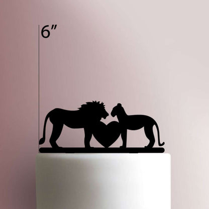 Lion Couple - Acrylic Cake Topper