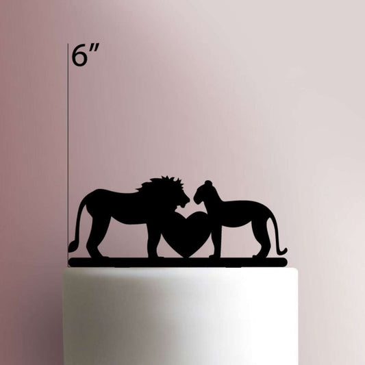 Lion Couple - Acrylic Cake Topper