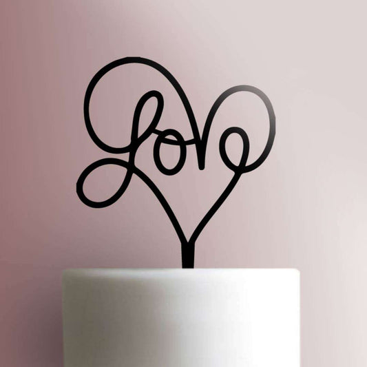 Love - Acrylic Cake Topper