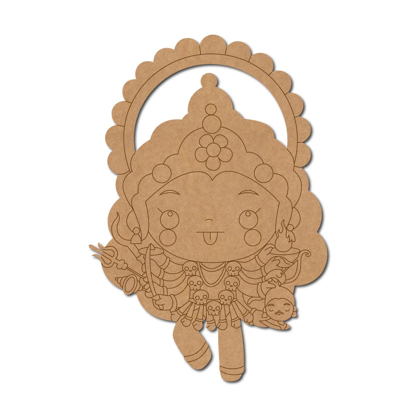 Maa Kali Pre Marked MDF Design 4