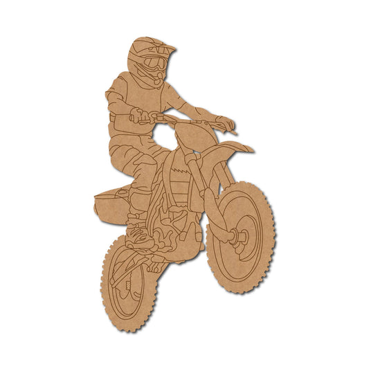 Man On Dirt Bike Pre Marked Shape 1