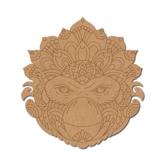 Monkey Mandala Pre Marked Design 1