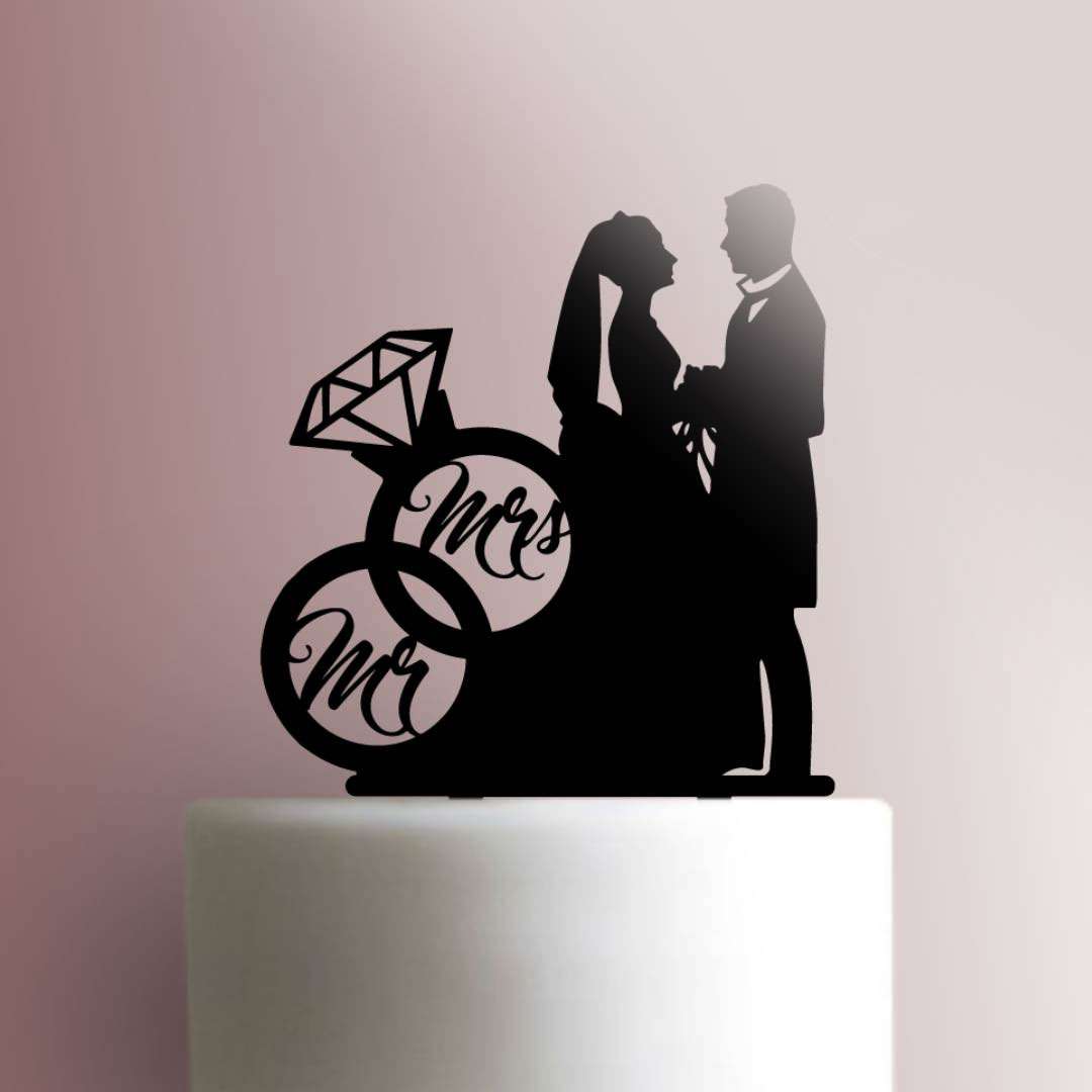 Mr. and Mrs. - Acrylic Cake Topper