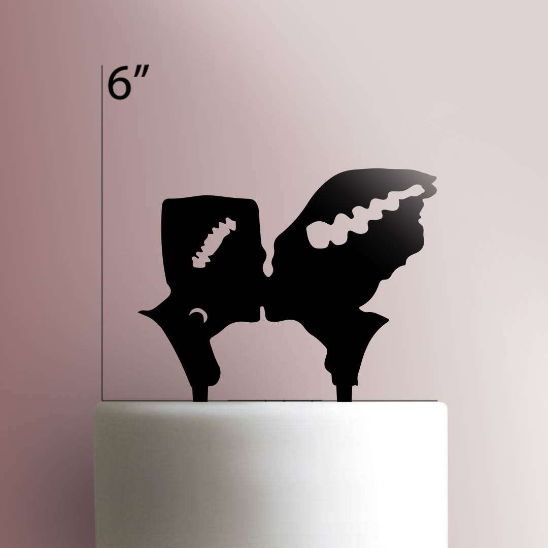 Mr and Mrs Frankenstein - Acrylic Cake Topper